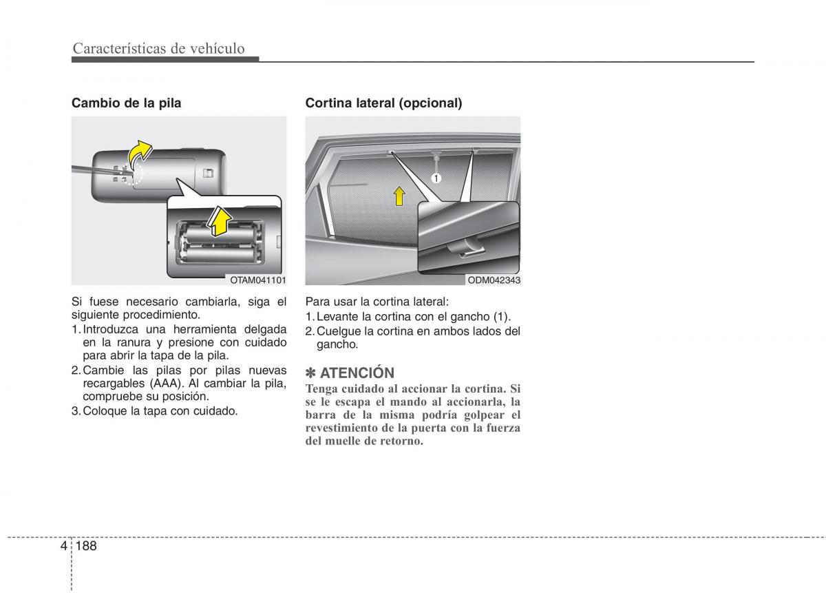 KIA Carens III 3 manual del propietario / page 275