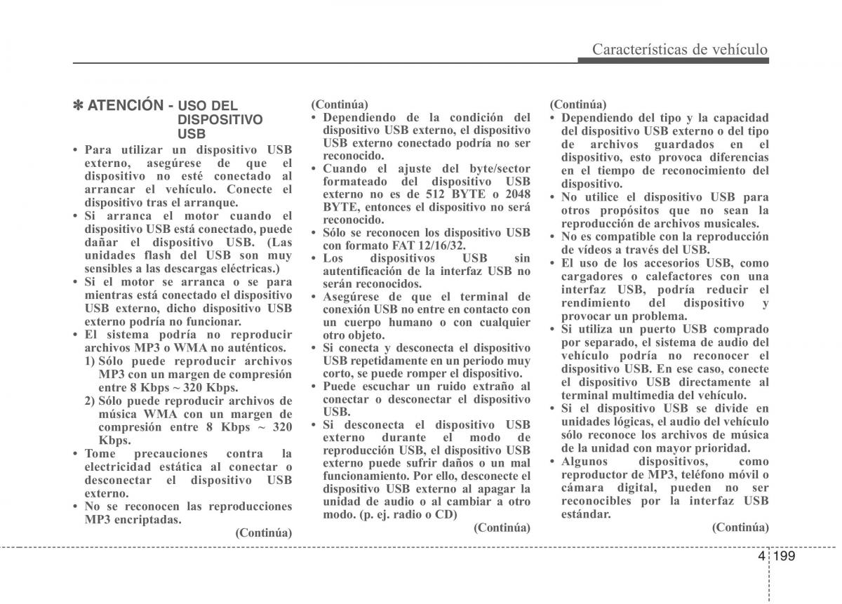 KIA Carens III 3 manual del propietario / page 286