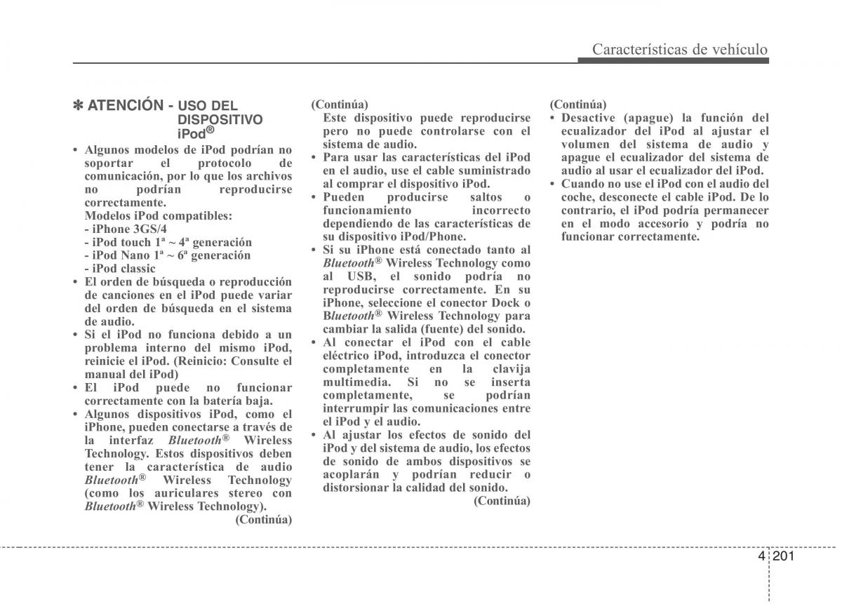 KIA Carens III 3 manual del propietario / page 288