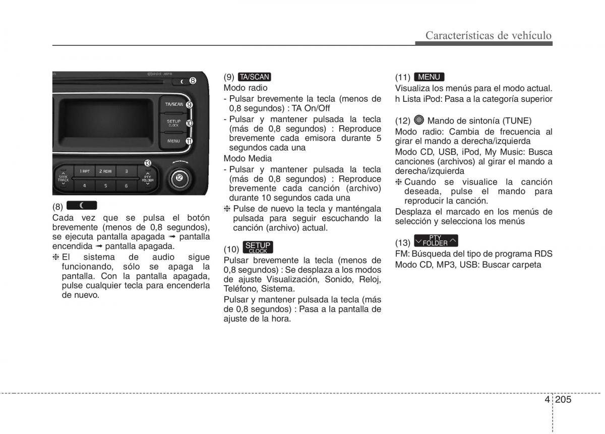 KIA Carens III 3 manual del propietario / page 292