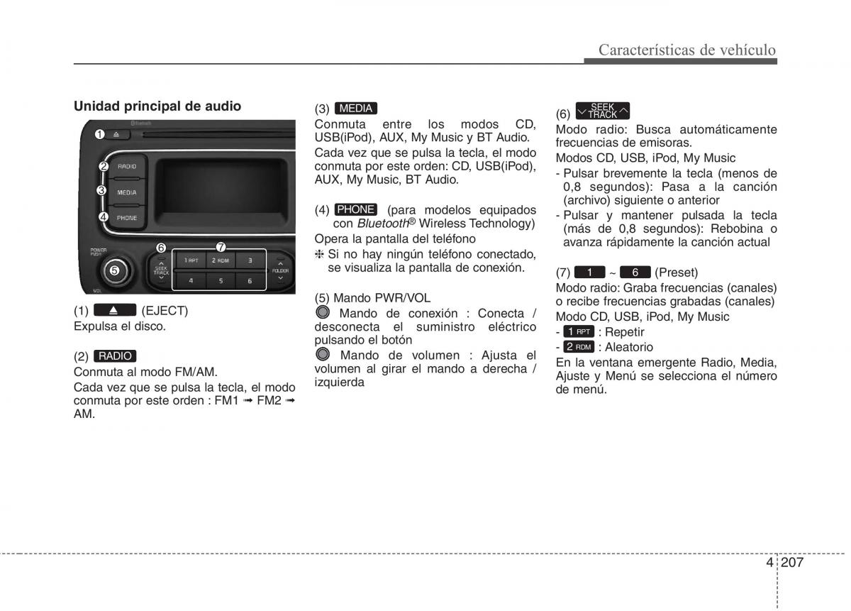 KIA Carens III 3 manual del propietario / page 294