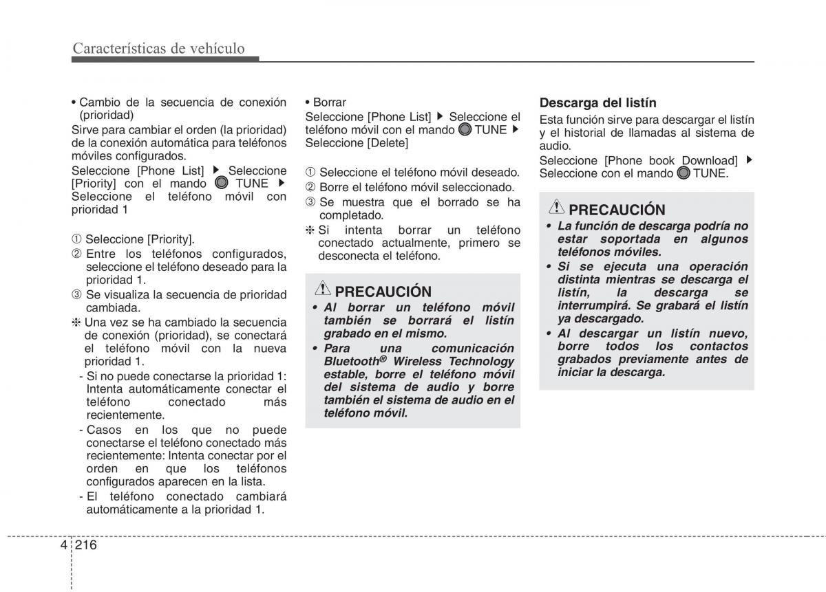 KIA Carens III 3 manual del propietario / page 303