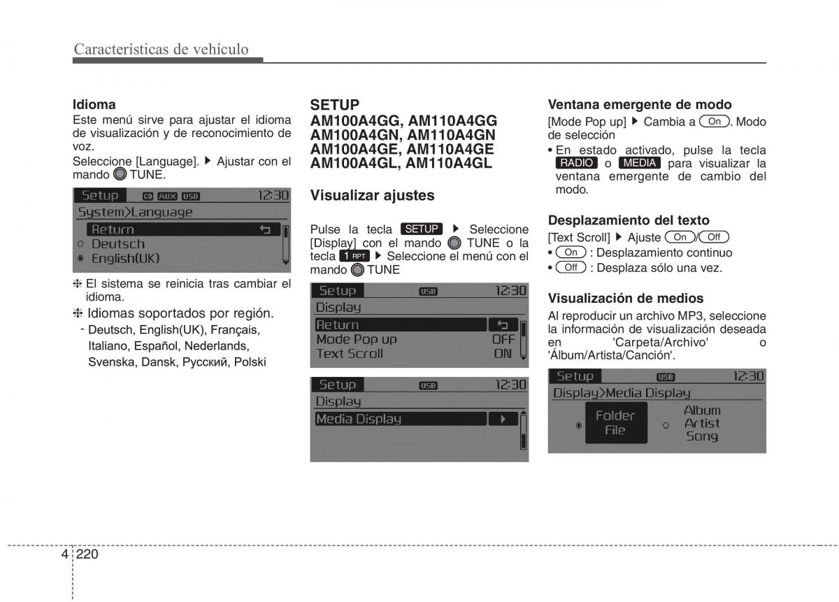 KIA Carens III 3 manual del propietario / page 307