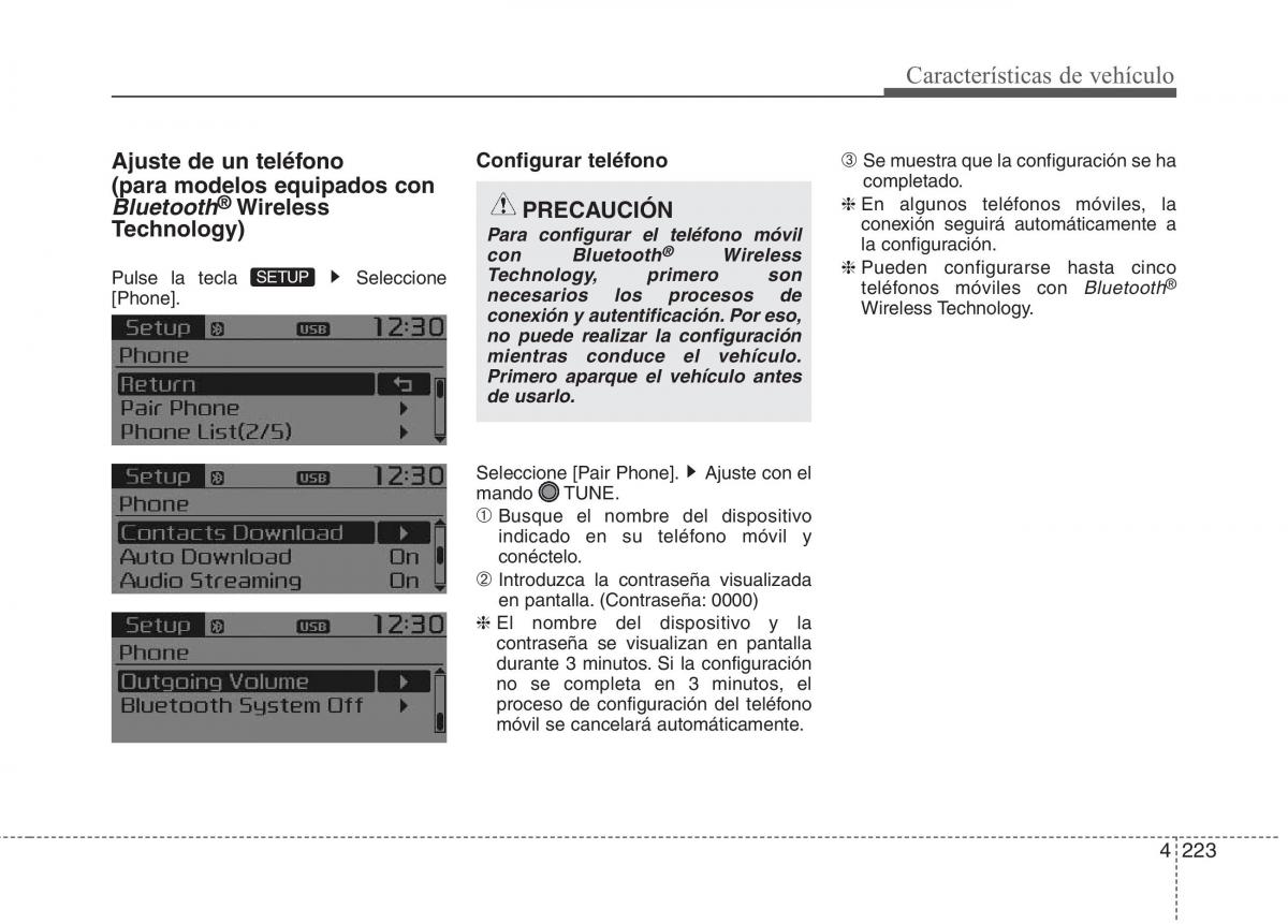 KIA Carens III 3 manual del propietario / page 310