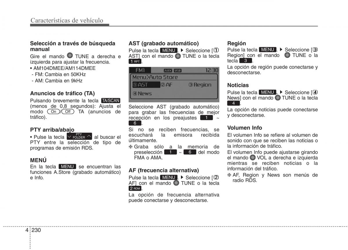 KIA Carens III 3 manual del propietario / page 317