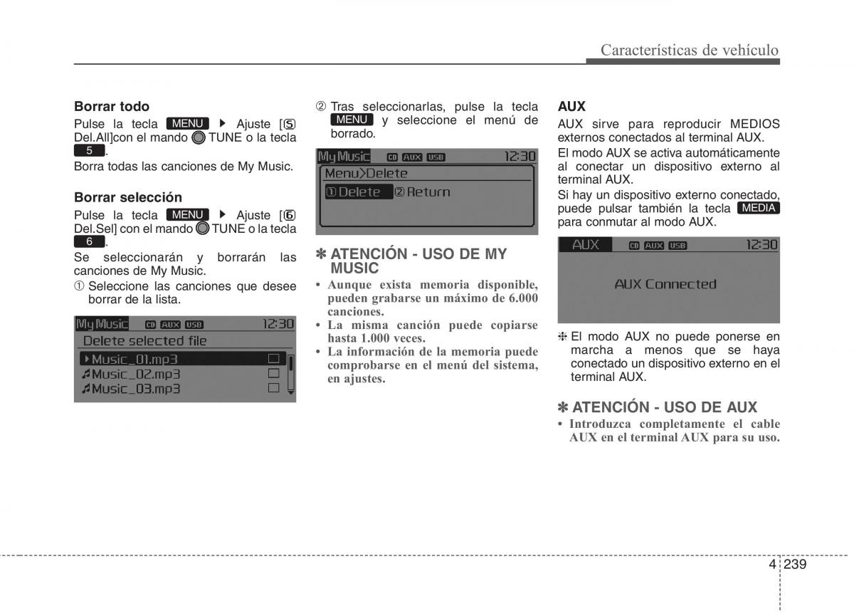 KIA Carens III 3 manual del propietario / page 326