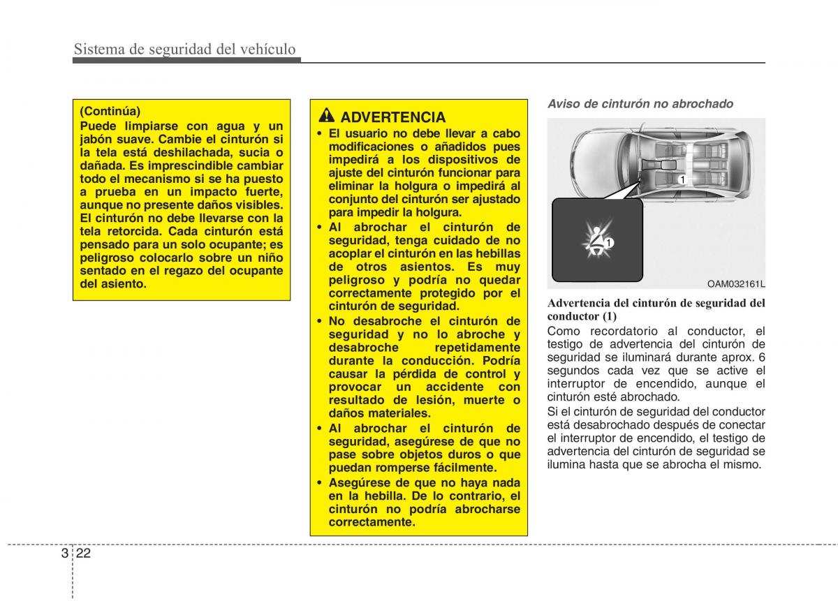 KIA Carens III 3 manual del propietario / page 35