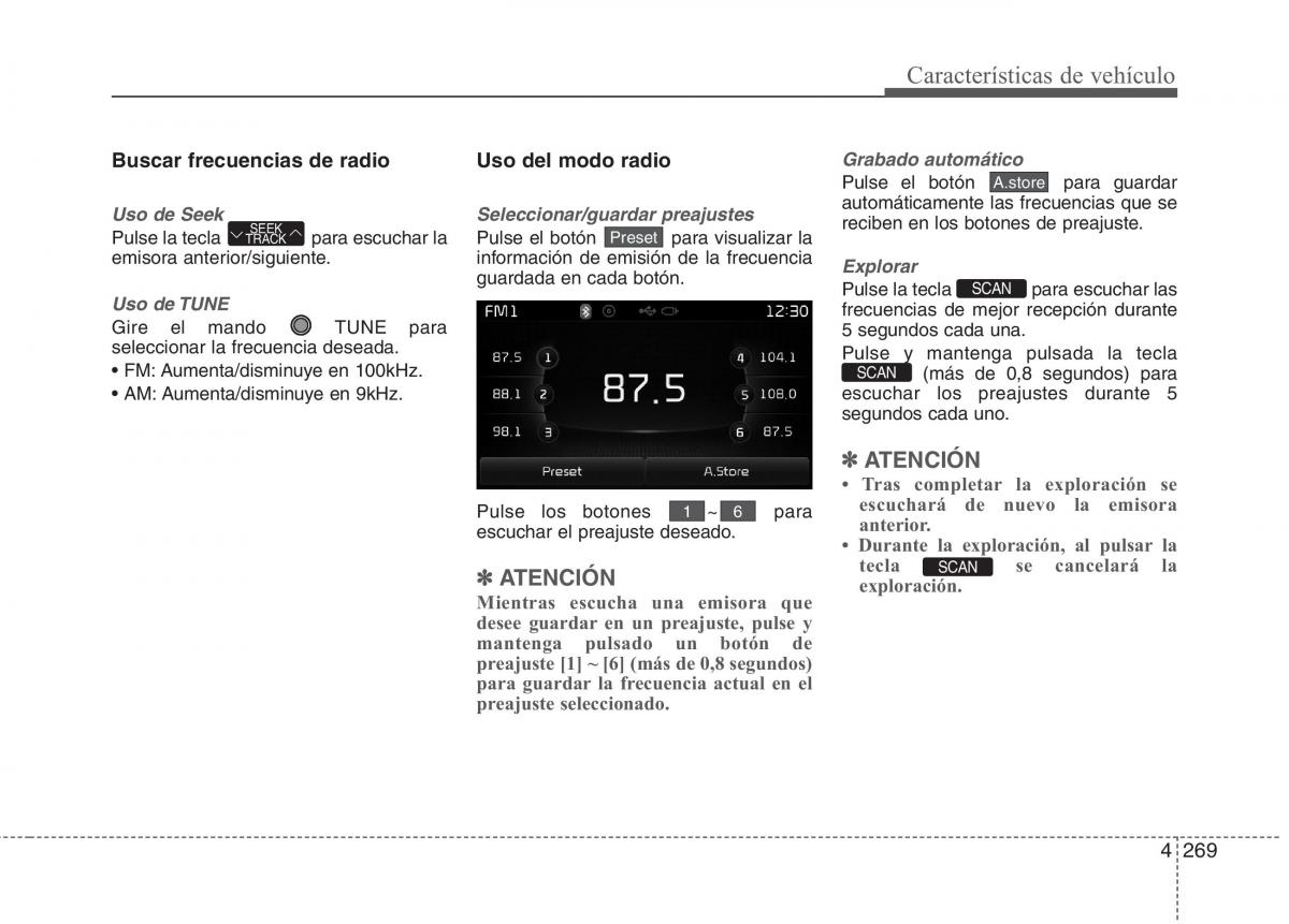 KIA Carens III 3 manual del propietario / page 356