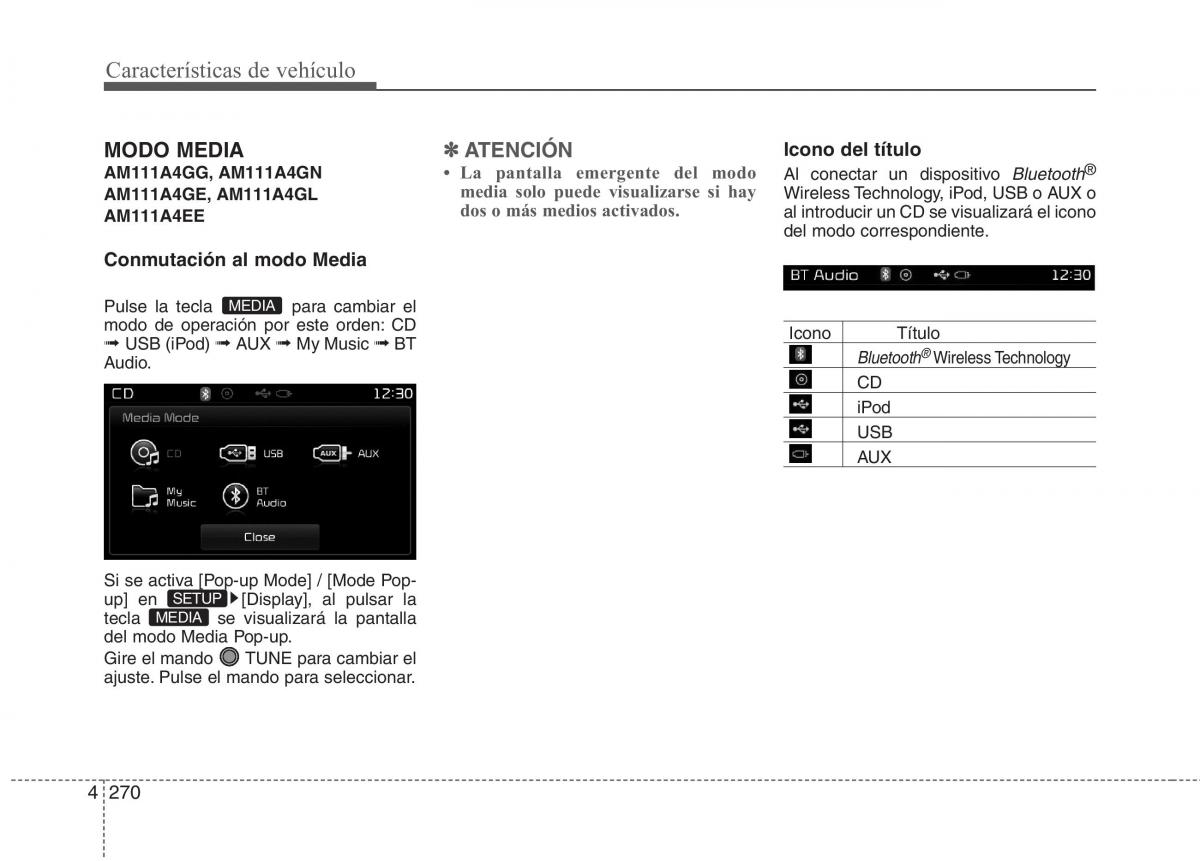 KIA Carens III 3 manual del propietario / page 357