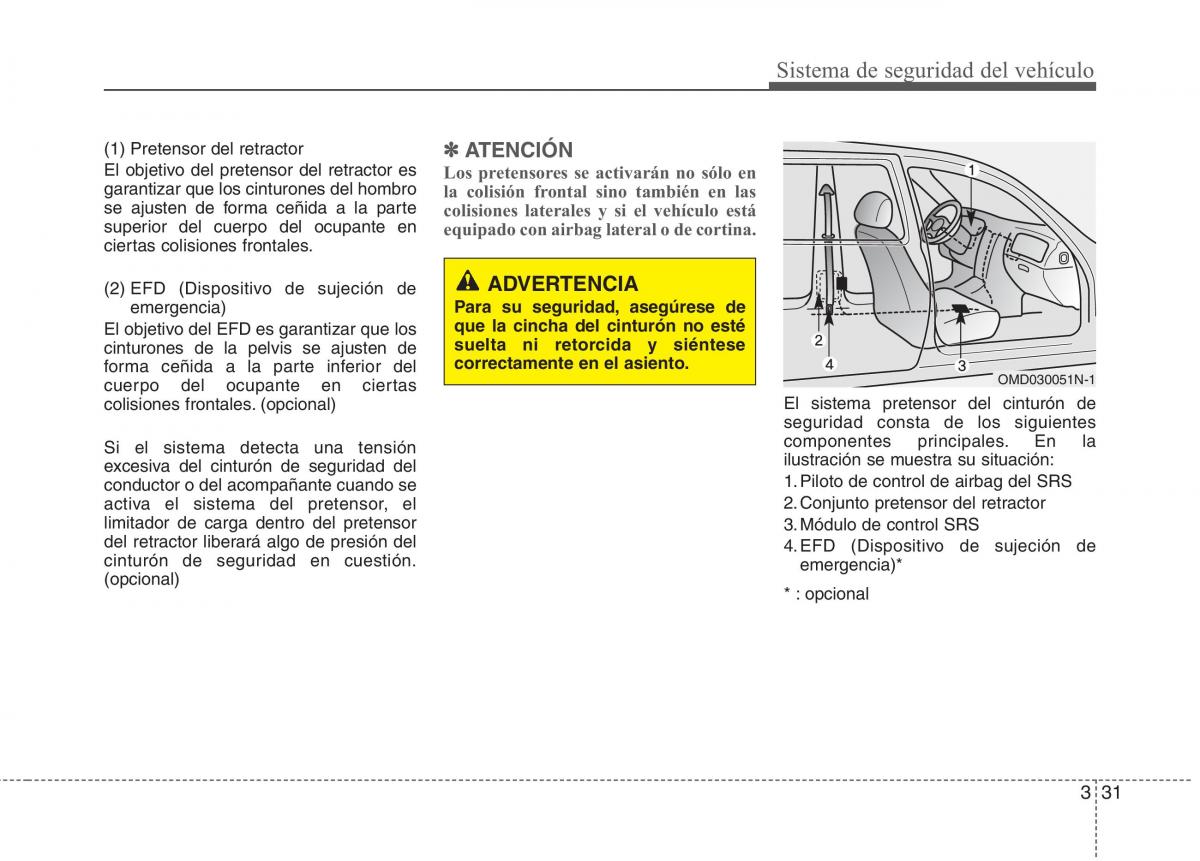 KIA Carens III 3 manual del propietario / page 44