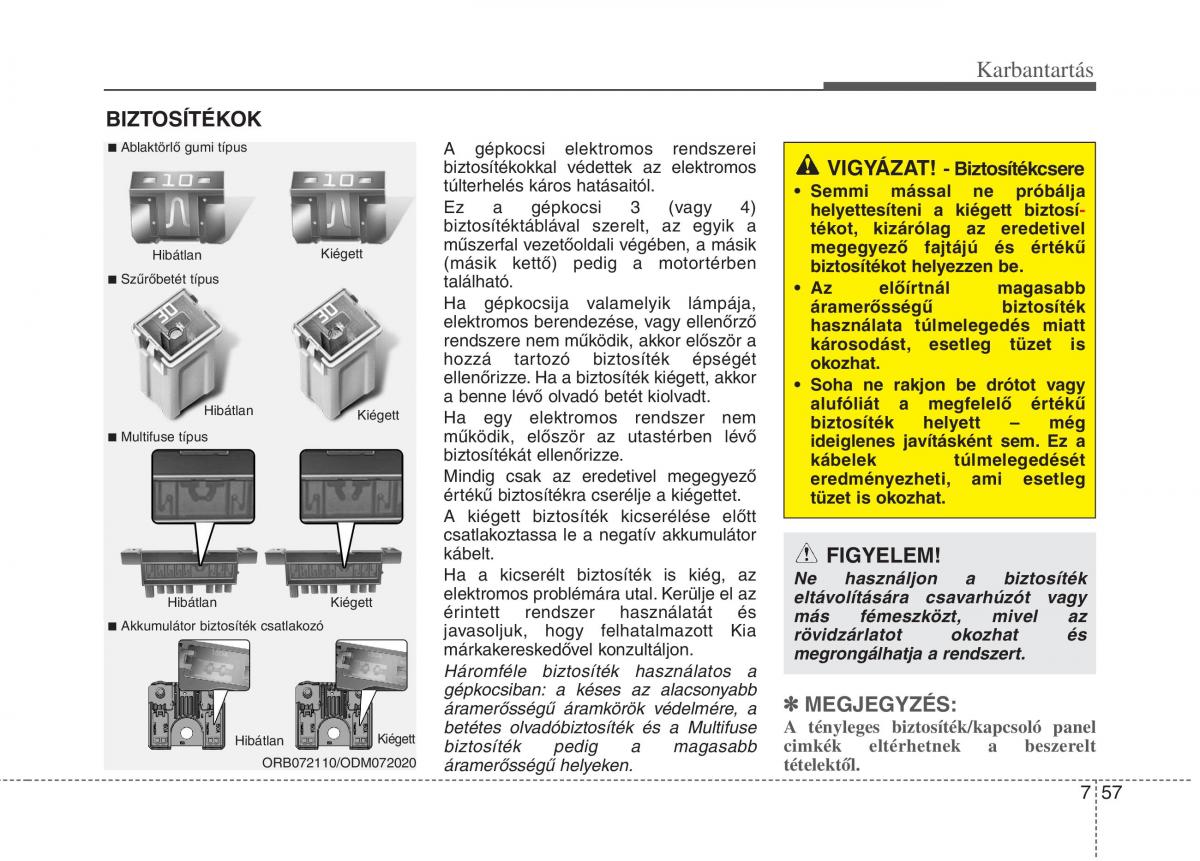 KIA Carens III 3 Kezelesi utmutato / page 543