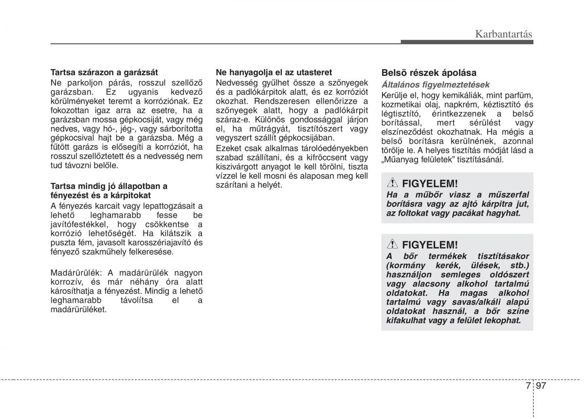 KIA Carens III 3 Kezelesi utmutato / page 583