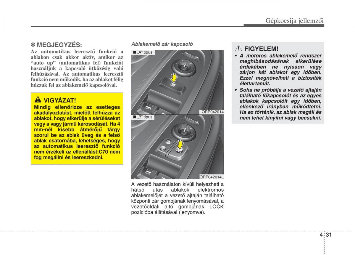 KIA Carens III 3 Kezelesi utmutato / page 60