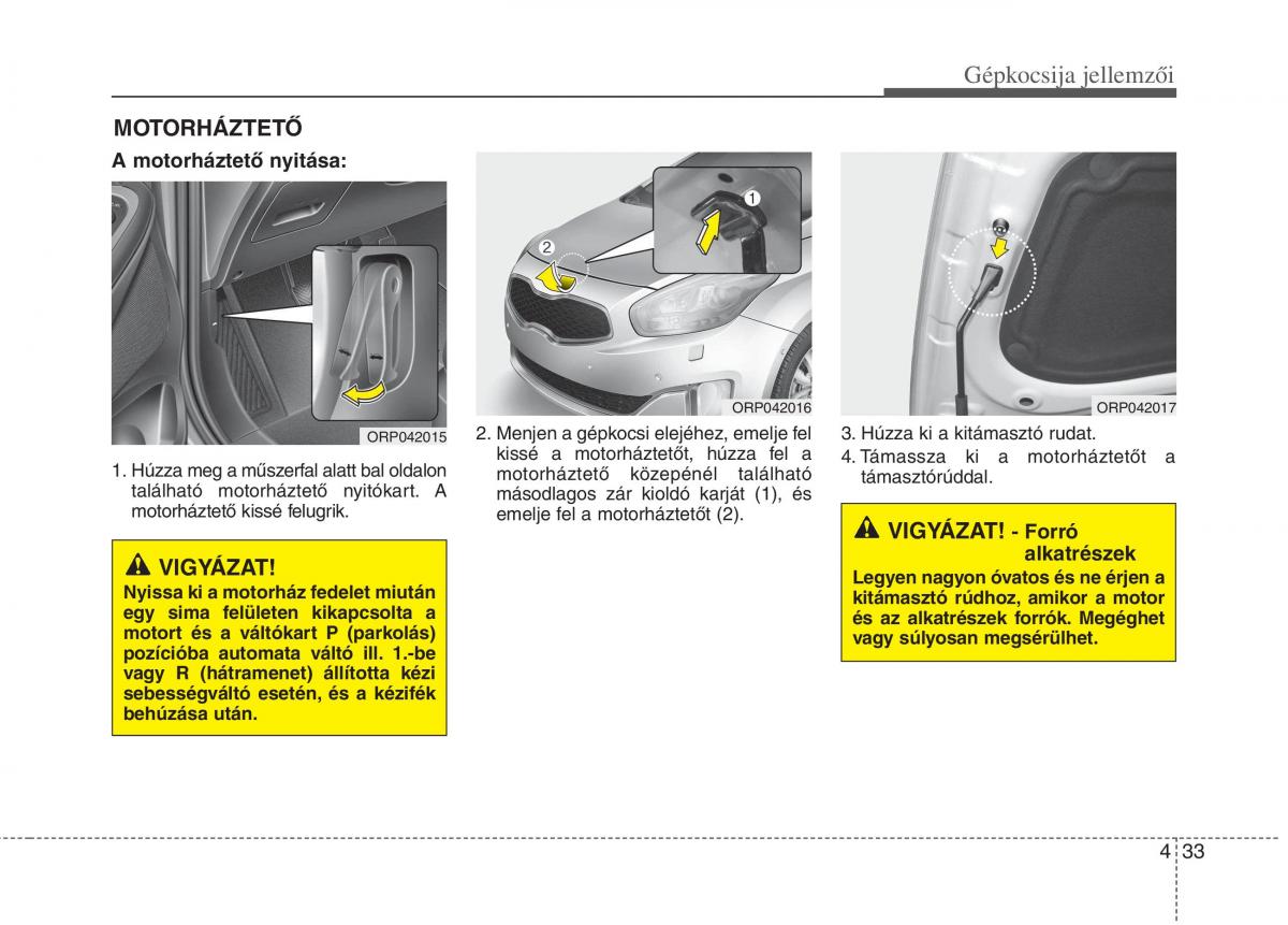 KIA Carens III 3 Kezelesi utmutato / page 62