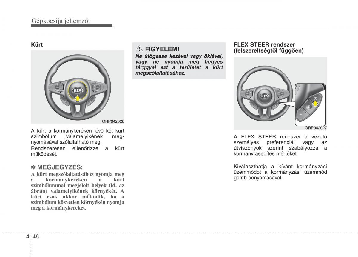 KIA Carens III 3 Kezelesi utmutato / page 75