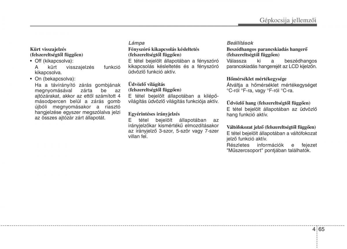 KIA Carens III 3 Kezelesi utmutato / page 94