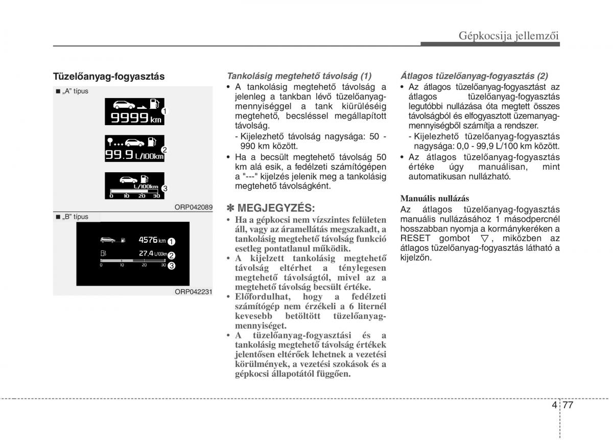 KIA Carens III 3 Kezelesi utmutato / page 106