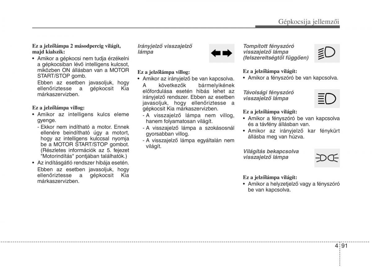 KIA Carens III 3 Kezelesi utmutato / page 120