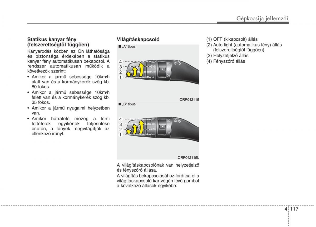 KIA Carens III 3 Kezelesi utmutato / page 146