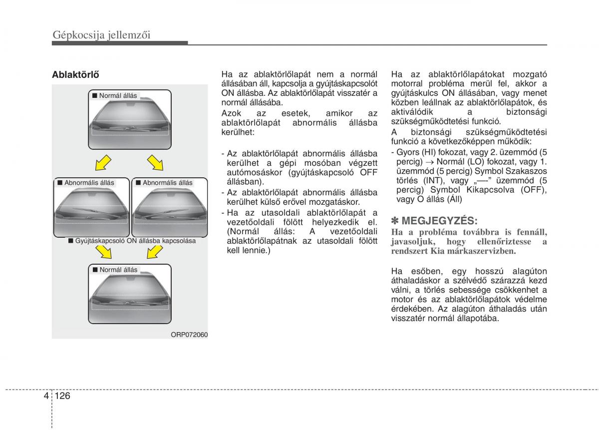 KIA Carens III 3 Kezelesi utmutato / page 155