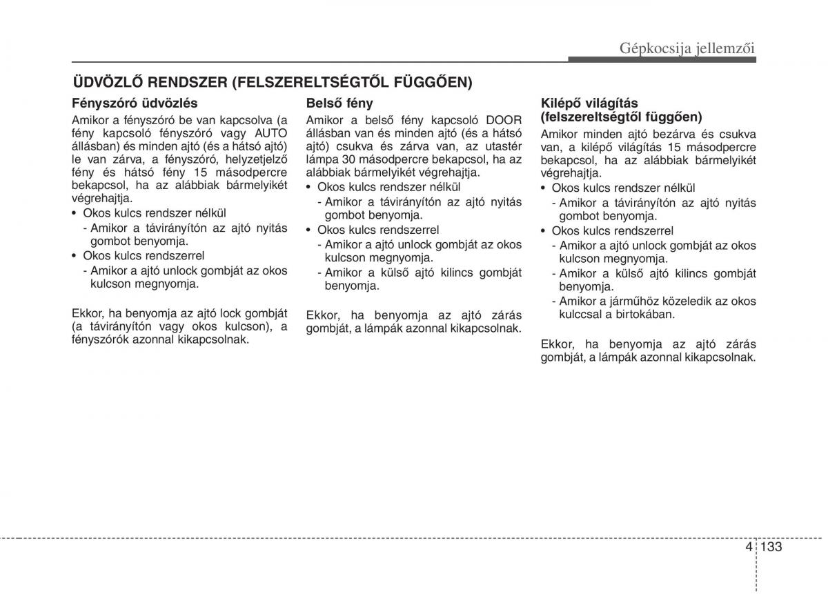 KIA Carens III 3 Kezelesi utmutato / page 162