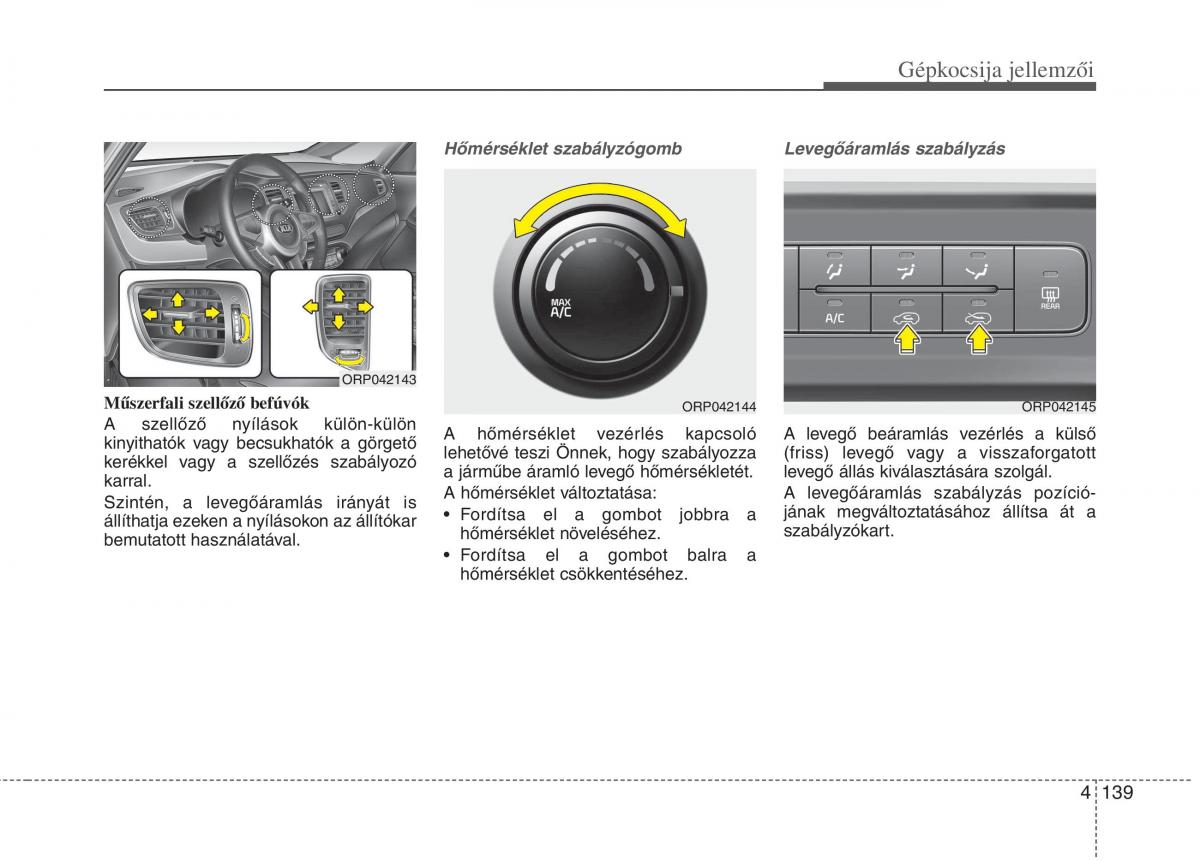 KIA Carens III 3 Kezelesi utmutato / page 168