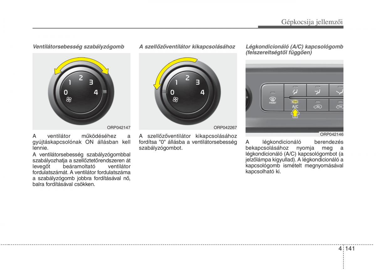 KIA Carens III 3 Kezelesi utmutato / page 170