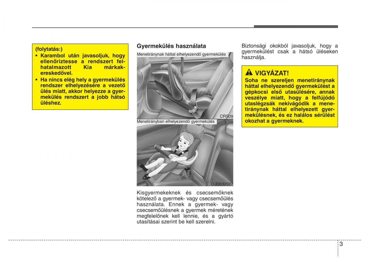 KIA Carens III 3 Kezelesi utmutato / page 19