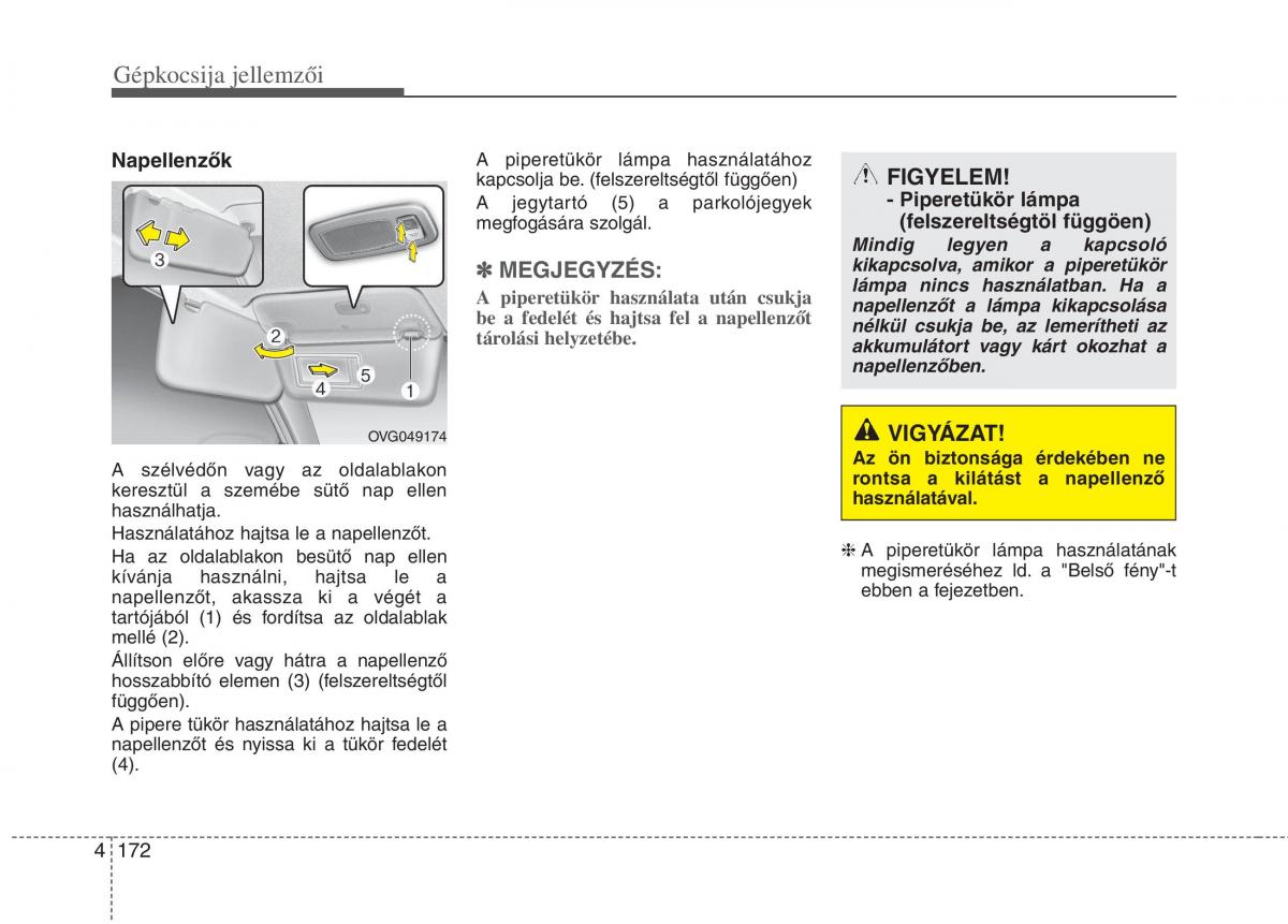 KIA Carens III 3 Kezelesi utmutato / page 201