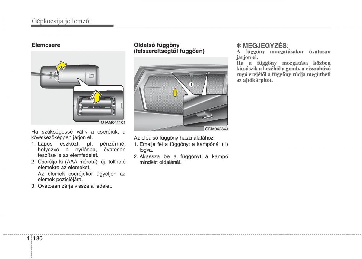 KIA Carens III 3 Kezelesi utmutato / page 209