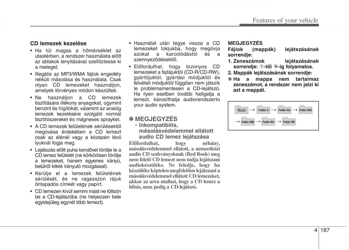 KIA Carens III 3 Kezelesi utmutato / page 216