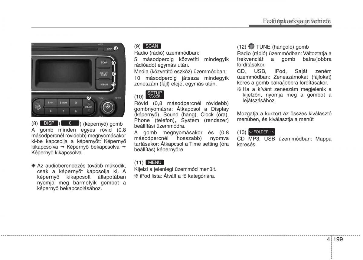 KIA Carens III 3 Kezelesi utmutato / page 228