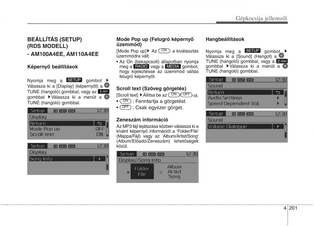 KIA Carens III 3 Kezelesi utmutato / page 230