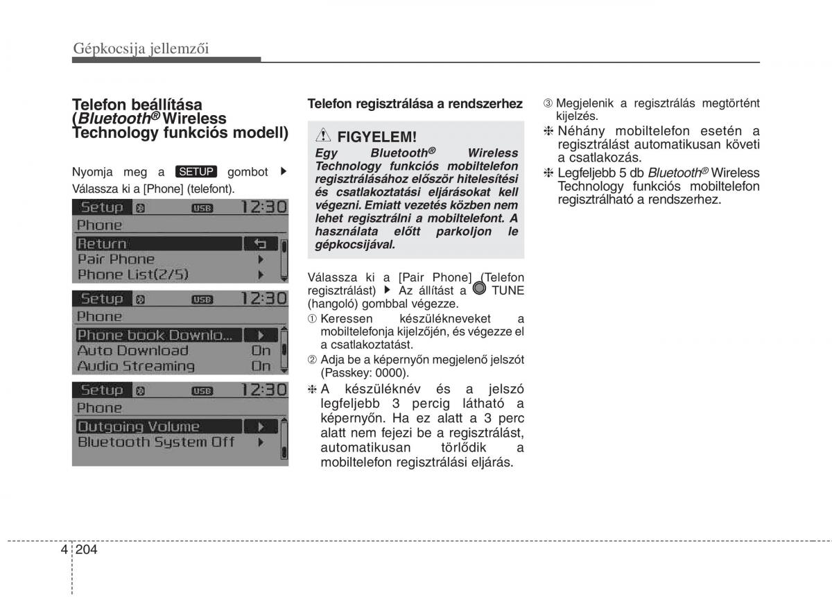 KIA Carens III 3 Kezelesi utmutato / page 233