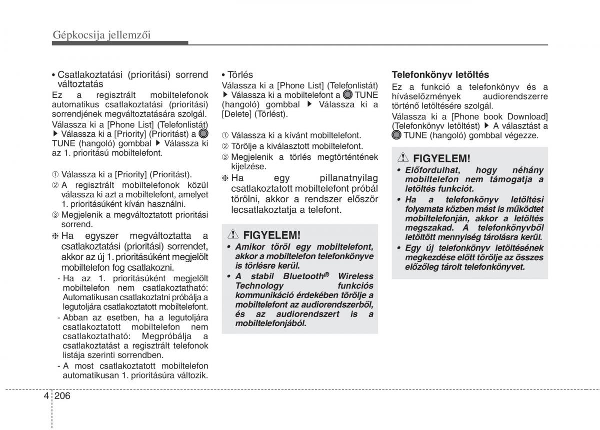 KIA Carens III 3 Kezelesi utmutato / page 235