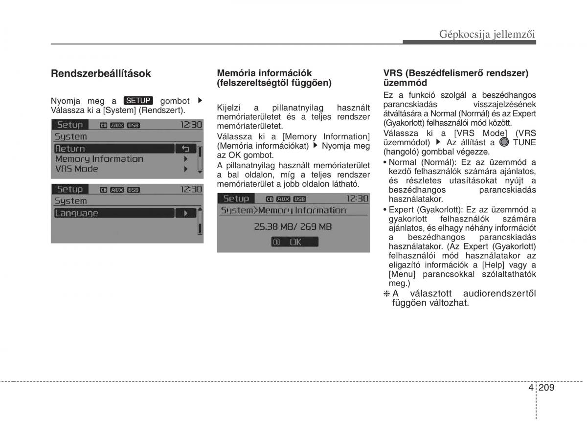 KIA Carens III 3 Kezelesi utmutato / page 238