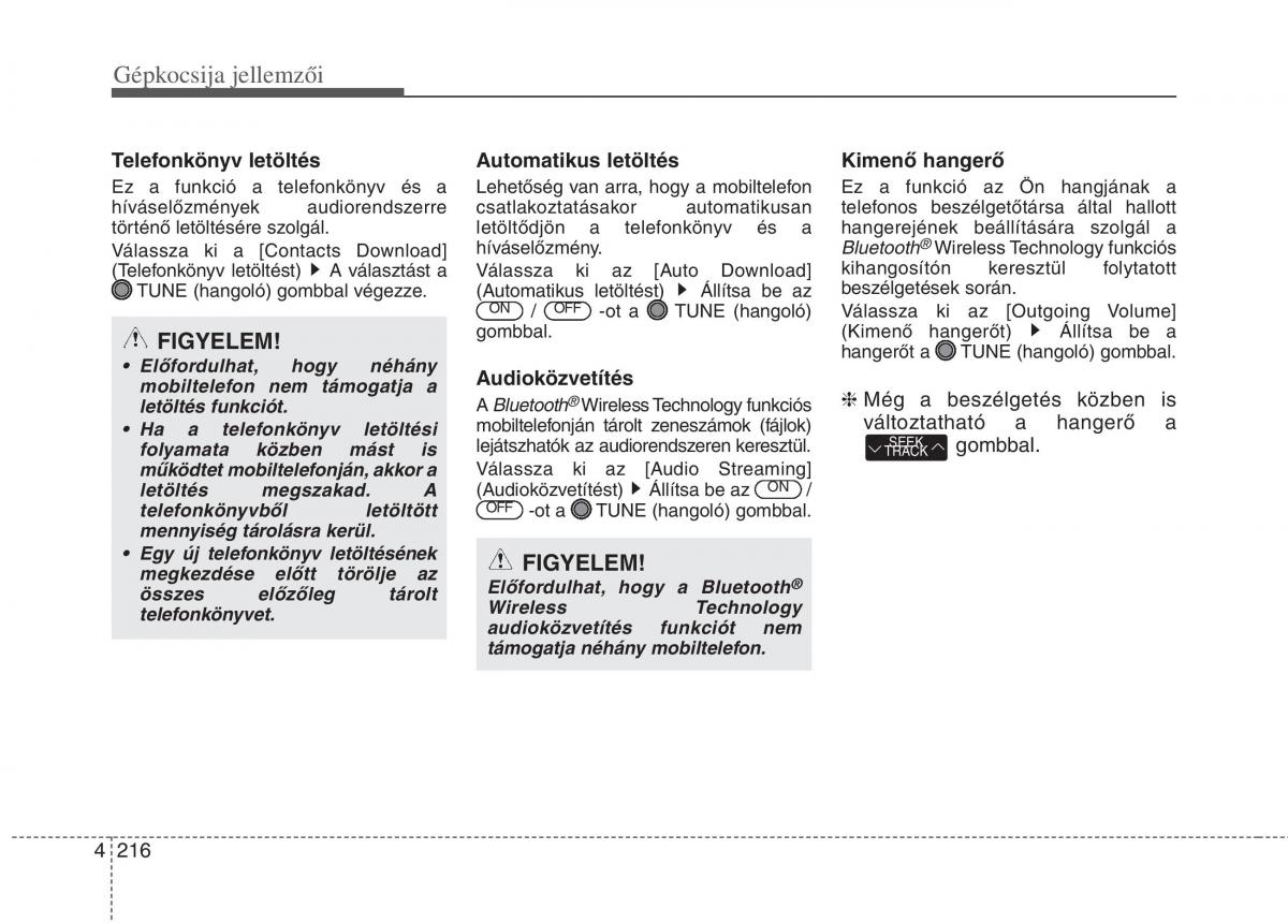 KIA Carens III 3 Kezelesi utmutato / page 245