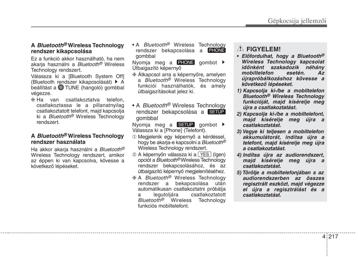 KIA Carens III 3 Kezelesi utmutato / page 246