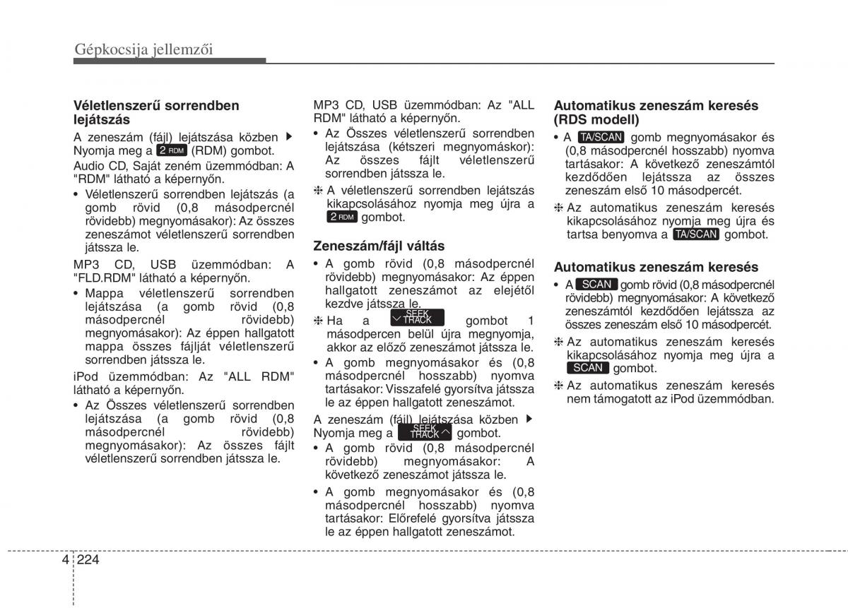 KIA Carens III 3 Kezelesi utmutato / page 253