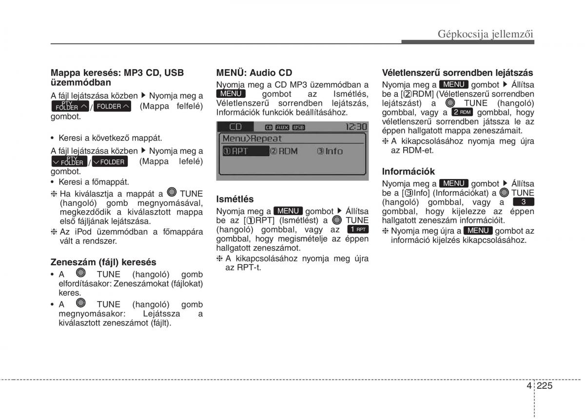 KIA Carens III 3 Kezelesi utmutato / page 254