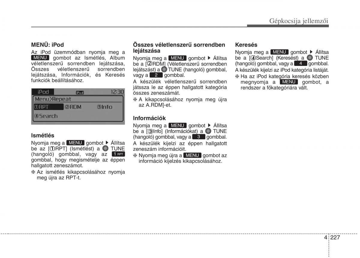 KIA Carens III 3 Kezelesi utmutato / page 256