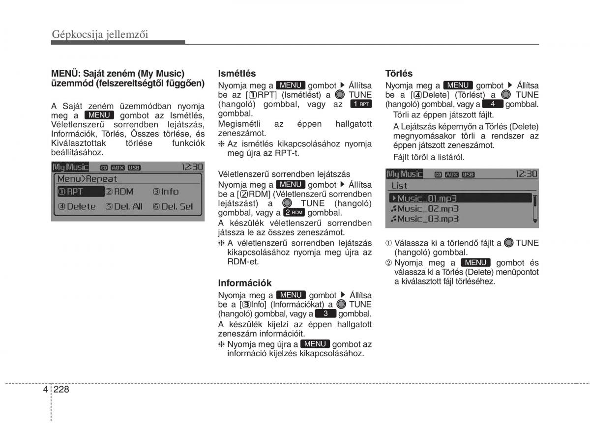 KIA Carens III 3 Kezelesi utmutato / page 257