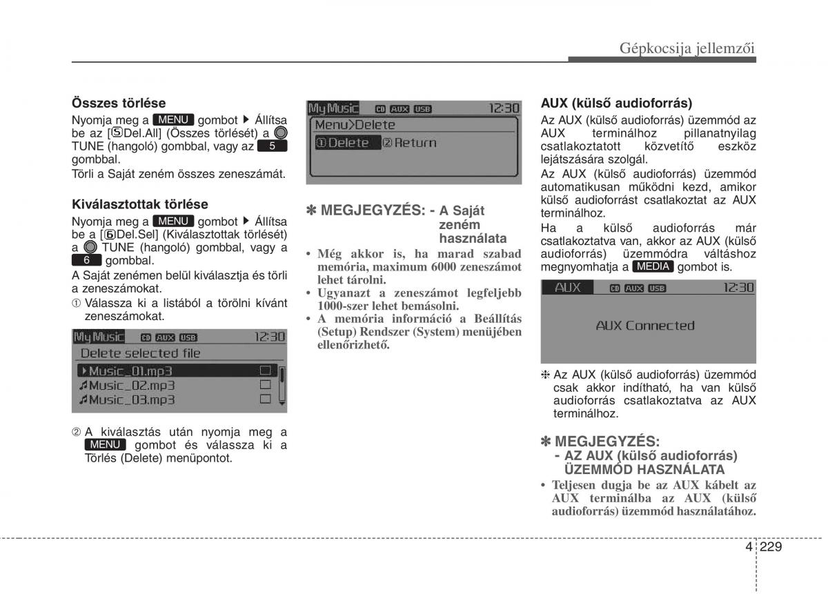 KIA Carens III 3 Kezelesi utmutato / page 258