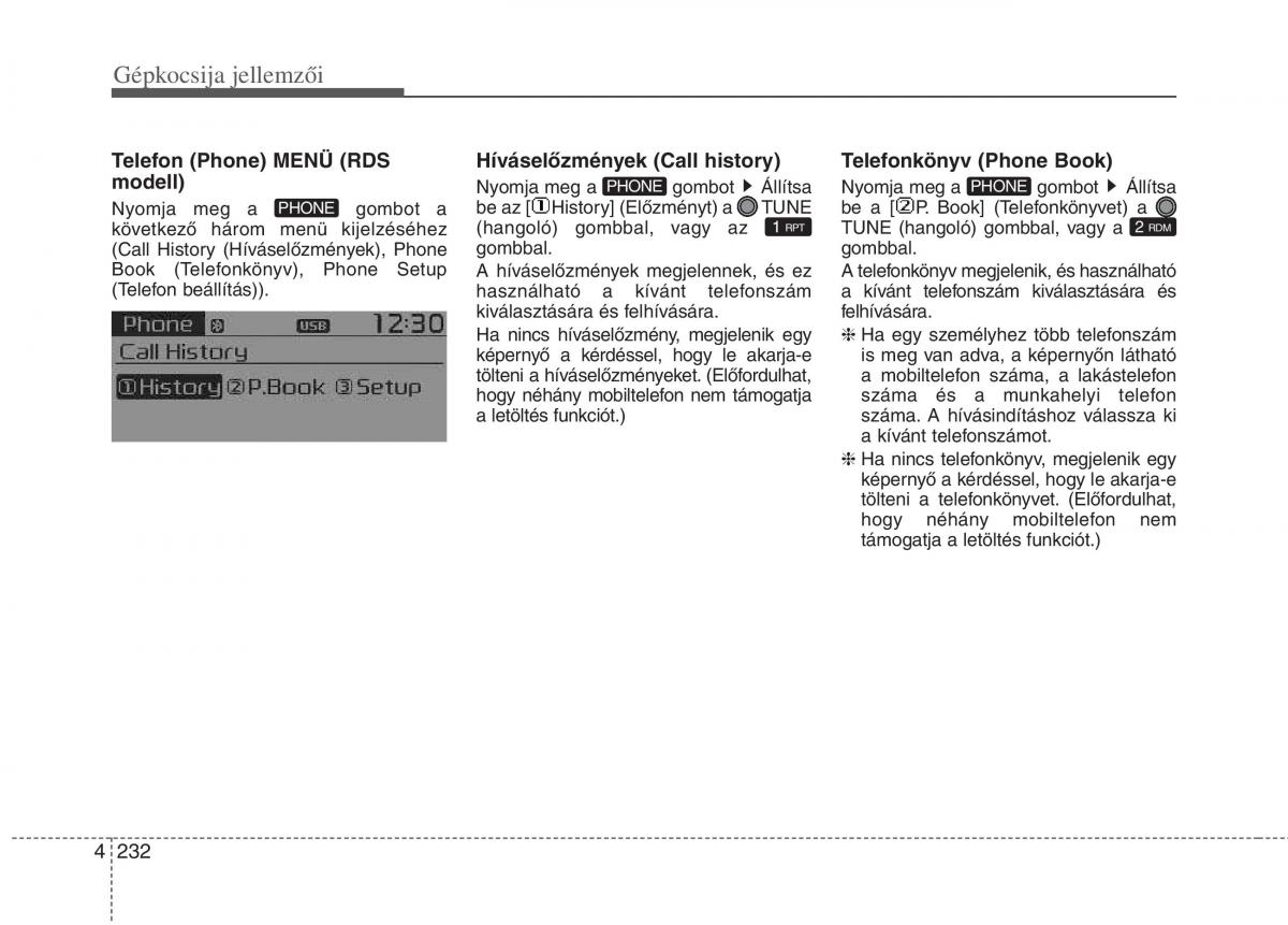 KIA Carens III 3 Kezelesi utmutato / page 261