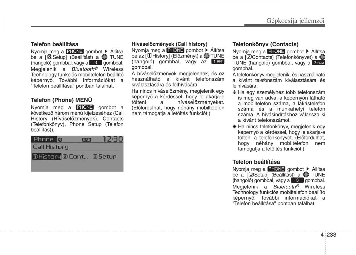 KIA Carens III 3 Kezelesi utmutato / page 262