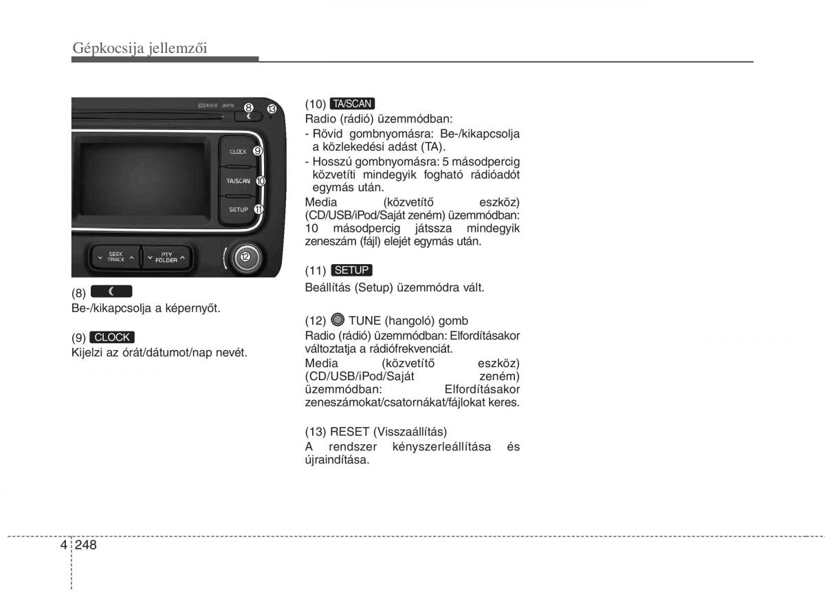 KIA Carens III 3 Kezelesi utmutato / page 277