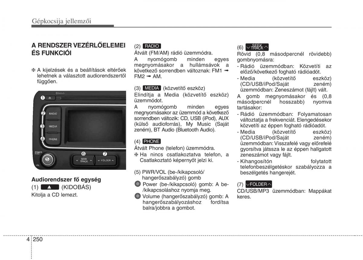 KIA Carens III 3 Kezelesi utmutato / page 279