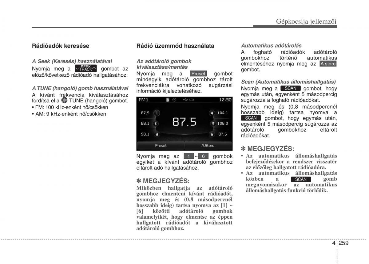 KIA Carens III 3 Kezelesi utmutato / page 288