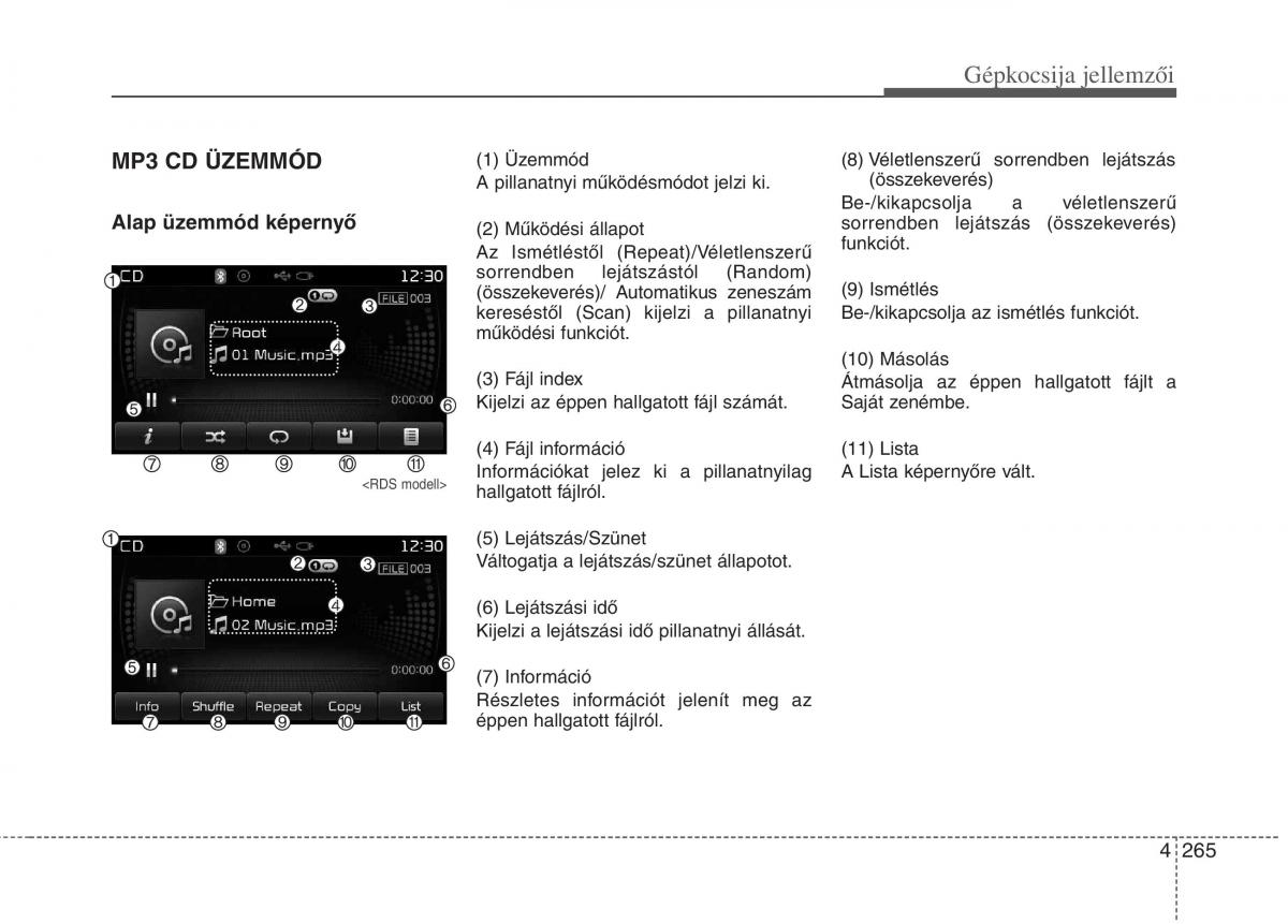 KIA Carens III 3 Kezelesi utmutato / page 294