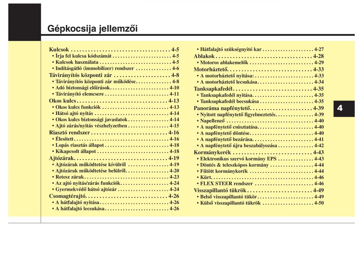 KIA Carens III 3 Kezelesi utmutato / page 30